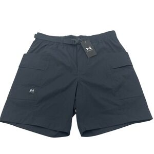 Under Armour Mens UA Expanse‎ Woven Shorts Black Loose Fit Hiking Outdoors Large
